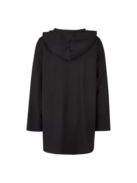 Bluza z kapturem Doris Streich z kapturem z nadrukiem czarna