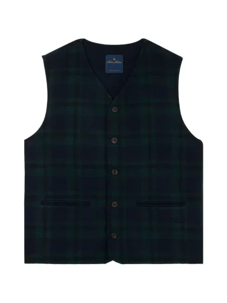 Vestă Brooks Brothers în carouri albastru
