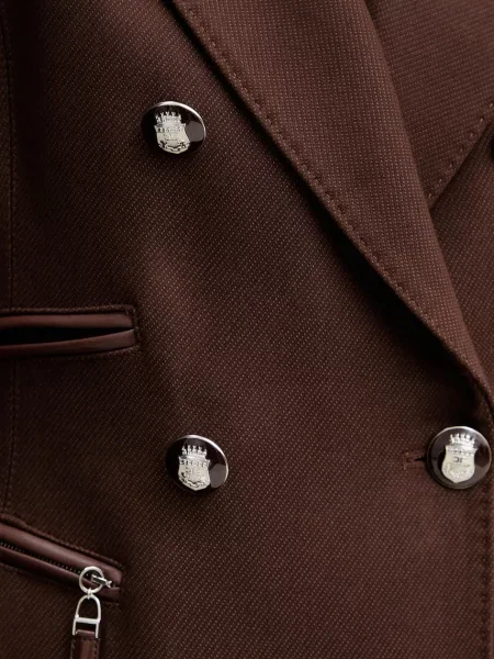 Пальто Elisabetta Franchi коричневое