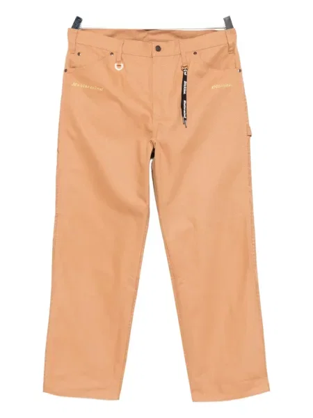 Pantaloni Mastermind Japan cu imagine maro