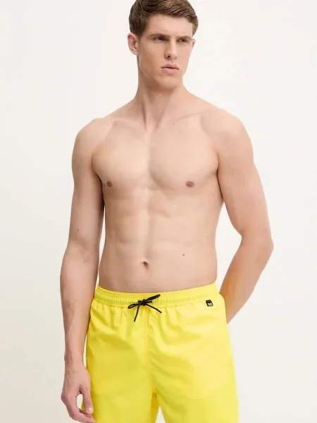 Emporio Armani pantaloni scurți de baie galben