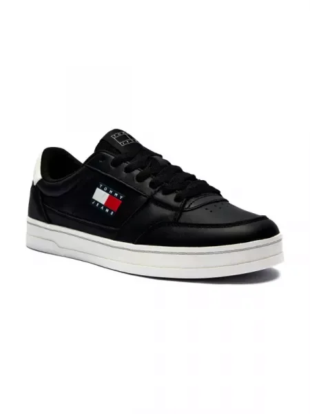 Tommy Jeans De piele sneakers GREENWICH NEW alb