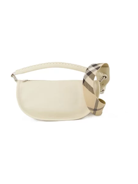 Torebka Burberry skórzana biała