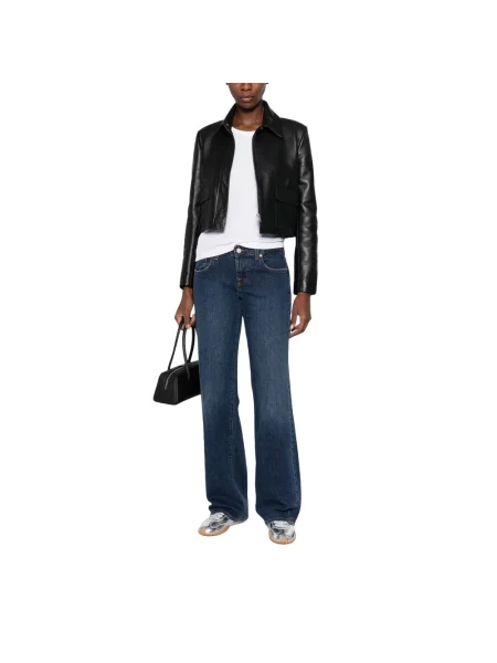 Jeansy straight leg 7 For All Mankind niebieskie