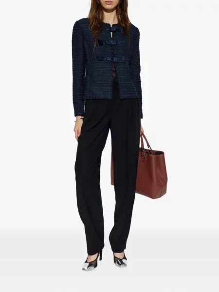 Cu centură pantaloni Emporio Armani negru