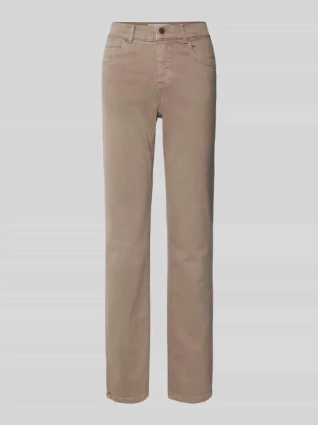 Jeansy o kroju regular fit z 5 model ‘CICI Angels beżowe