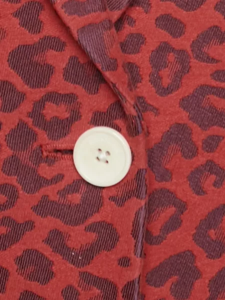 Sacou Zadig&voltaire cu model leopard din jacard roșu
