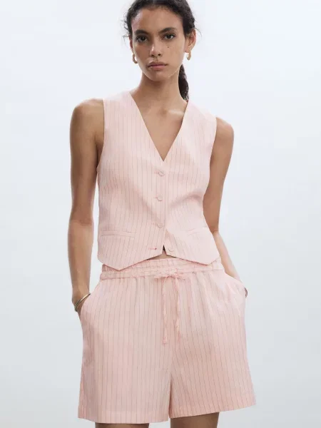 MANGO Шорти рожевий