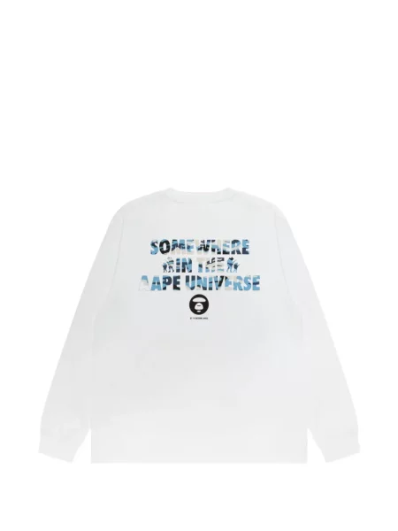 Μακρύς μπλούζα Aape By *a Bathing Ape® με σχέδιο λευκό