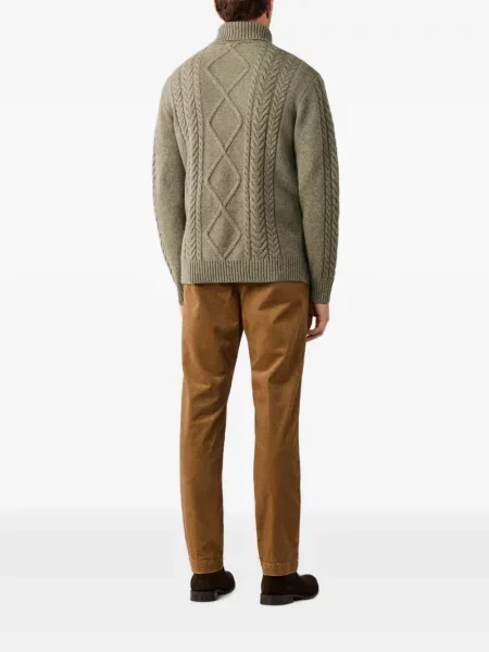 Pulover Hackett London cu model argyle verde