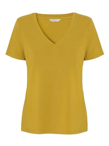 TATUUM Tricou muștar galben