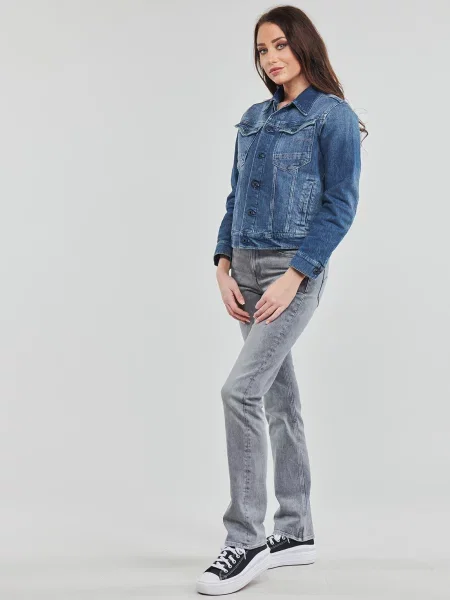 G-Star Raw Geacă de blugi Burten Stretch Bleumarin albastru