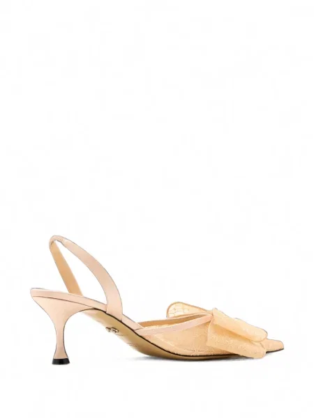 Pantofi cu toc Mach & Mach din dantelă slingback