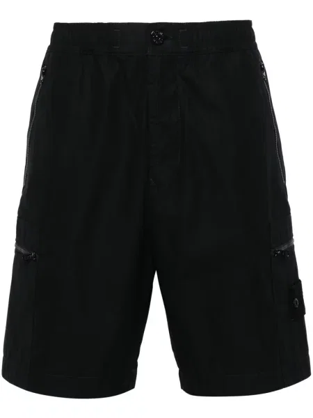 Pantaloni scurți Stone Island cu strasuri negru