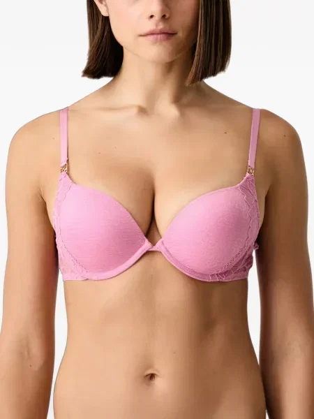 Sutien Guess din dantelă roz