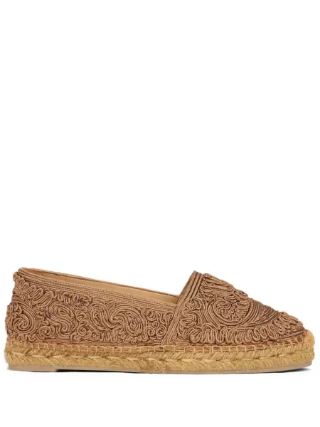 Espadrile Etro cu broderie cu model paisley