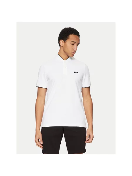 Polo majica Calvin Klein bela