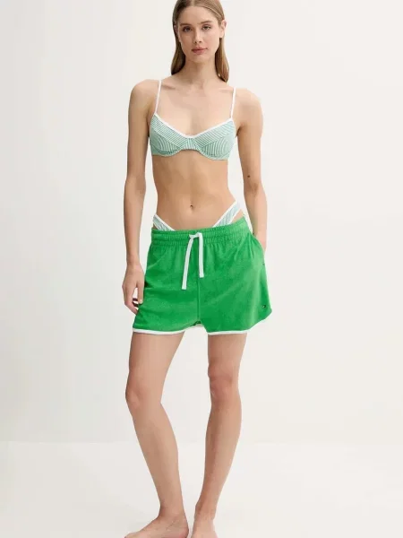 Spodenki Tommy Hilfiger Terry Shorts radiant green zielone