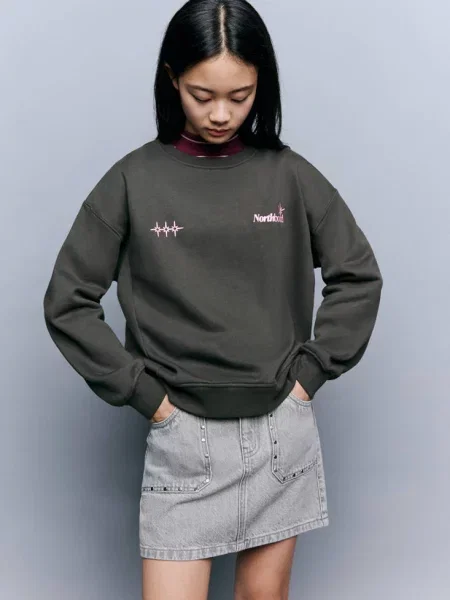 Bluza ze wzorem antracytowy Dzieci lata MANGO KIDS