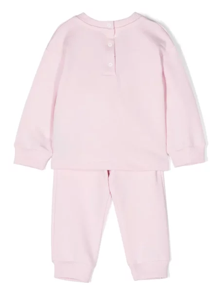 Komplet dresowy dziecięcy Balmain różowy