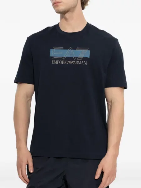 Μπλούζα Ea7 Emporio Armani με σχέδιο μπλε
