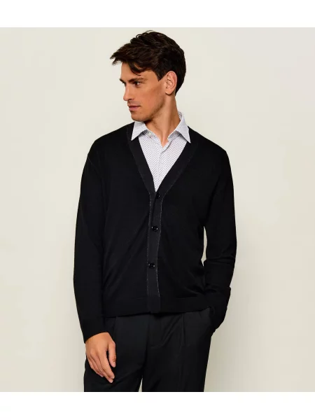 Emporio Armani De lână cardigan negru