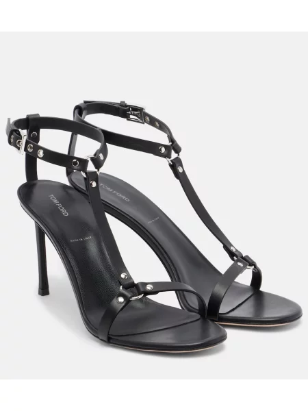 Sandale Tom Ford din piele negru