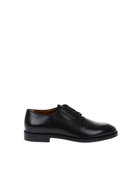 Derby Zegna skórzany czarny