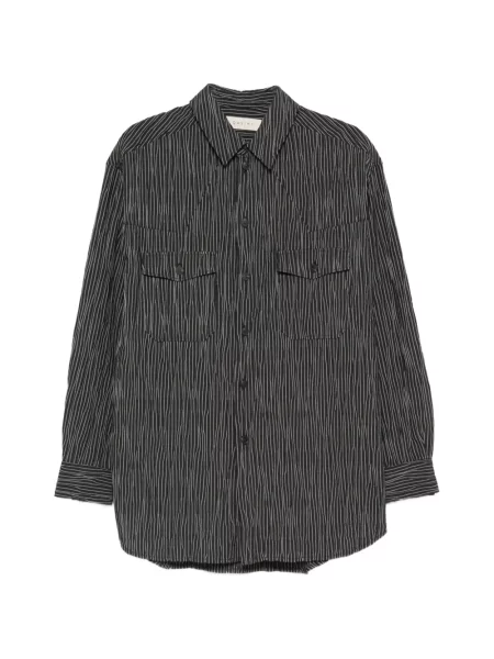 Pruhovaná košile Qasimi černá