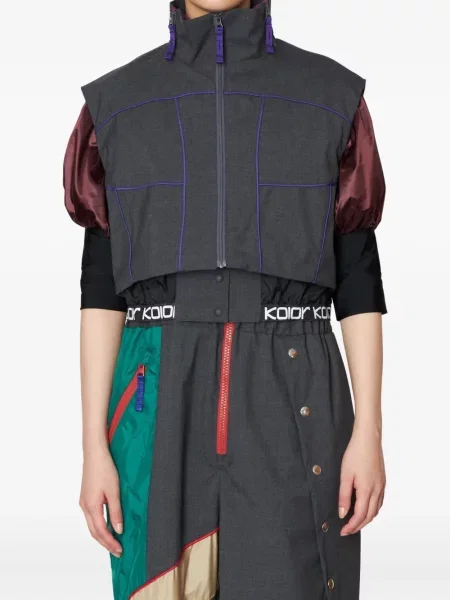 Kurtka Kolor z siateczką szara