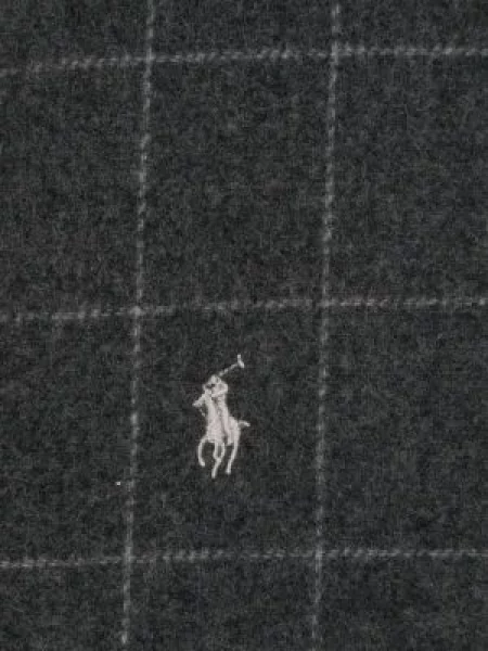 Кожени карирани шорти Polo Ralph Lauren с ревер зелено
