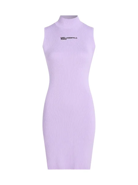 KARL LAGERFELD JEANS Rochie tricotat lila negru