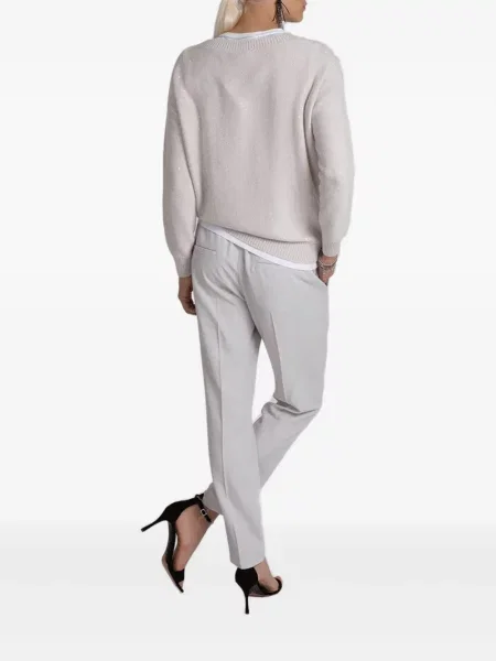 Pantaloni Brunello Cucinelli plisate gri