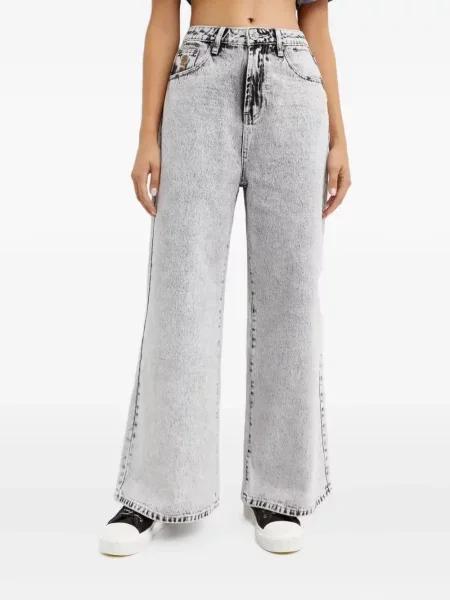 Blugi One Teaspoon cu talie înaltă gri