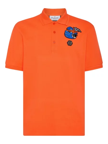 Tricou polo Philipp Plein portocaliu