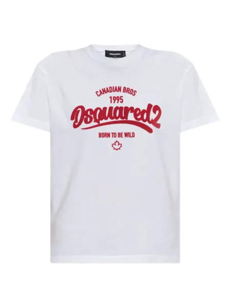 Tricou Dsquared2 cu imagine alb