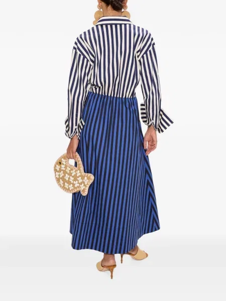 Rochie maxi Simon Miller din poplin albastru