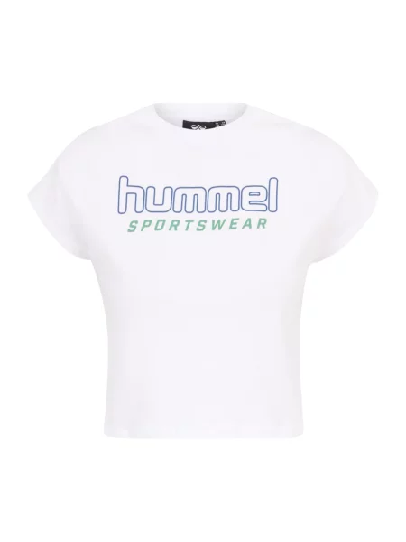 Hummel Tricou June albastru / verde alb