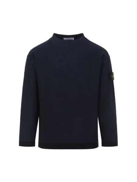 Sweter Stone Island z kamieniami niebieski