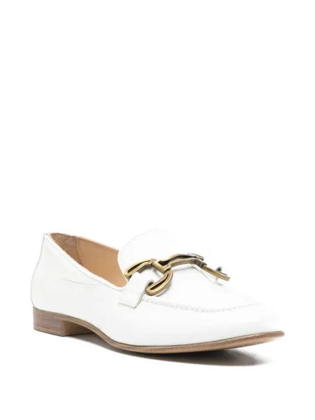 Pantofi loafer Sergio Moretti Firenze din piele alb