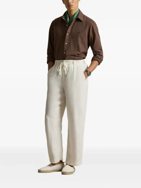 Șapcă Polo Ralph Lauren cu broderie din țesătură twill în carouri albastru