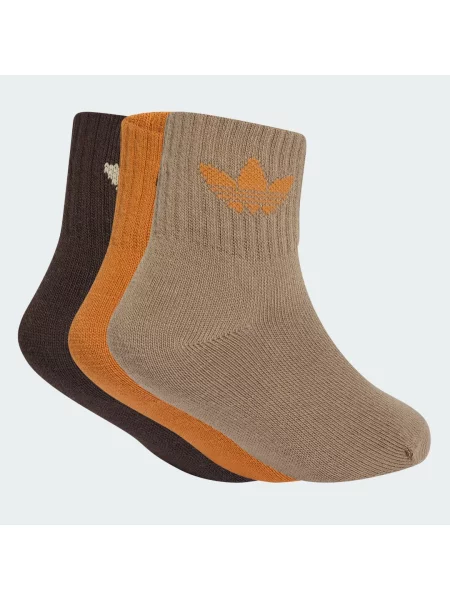 STŘEDNĚ VYSOKÉ PONOŽKY – 3 PÁRY oranžové