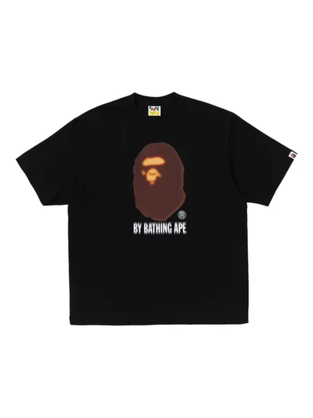 Tricou A Bathing Ape® cu imagine negru