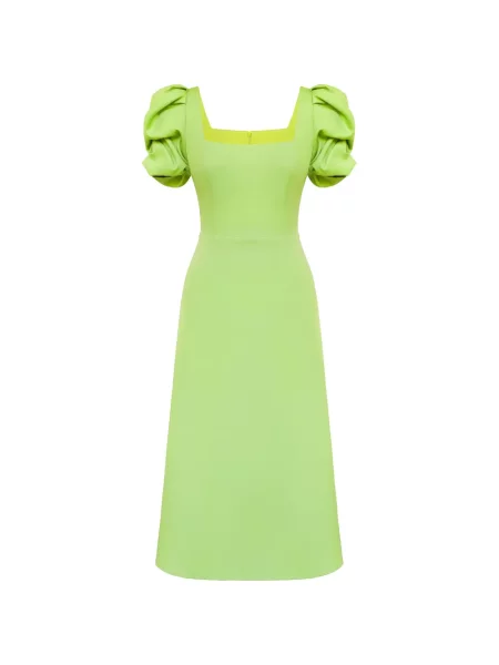 Rochie midi Post Meridiem verde