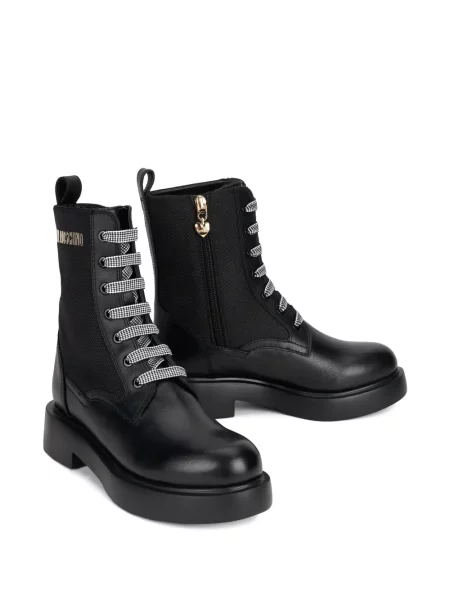 Členkové čižmy Love Moschino čierna