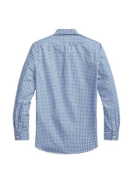 Tricou polo Polo Ralph Lauren cu glugă cu blană cu broderie roșu