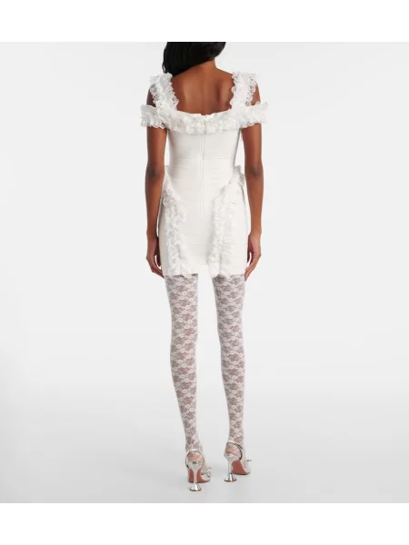 Rochie Self-portrait din dantelă alb