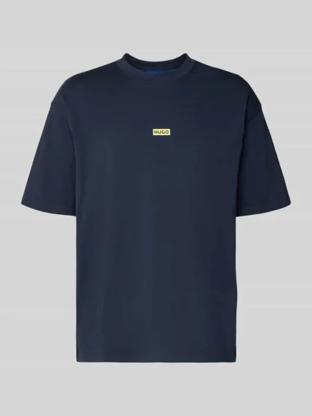 T-shirt o kroju loose fit z czystej bawełny Hugo Blue