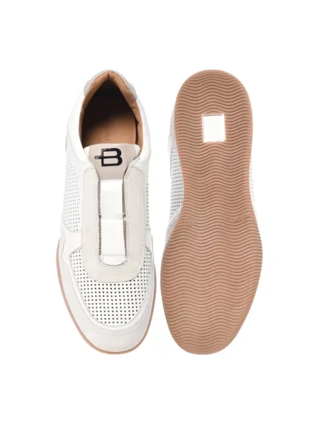 Sneakersy Baldinini skórzane wsuwane białe