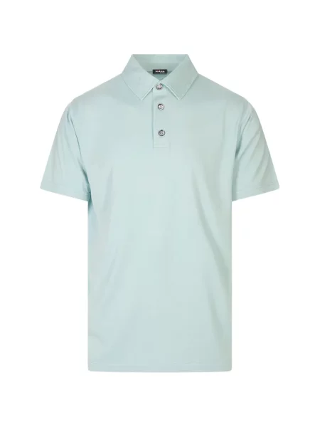 Scurt tricou polo Kiton albastru